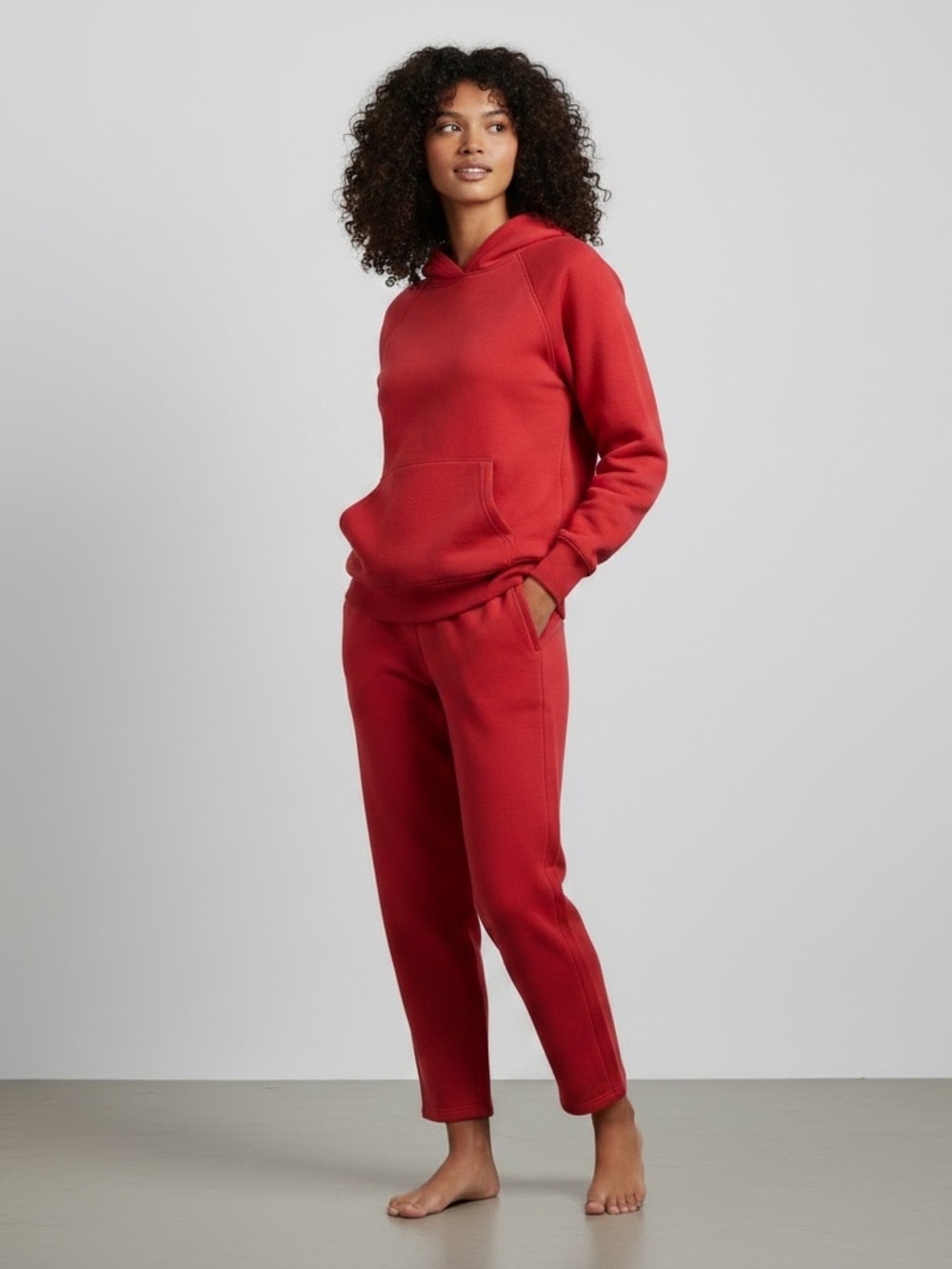 Aritzia Red Pullover Hoodie